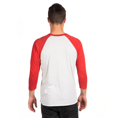 3X-Large Vintage Red/Heather White Next Level 6051 