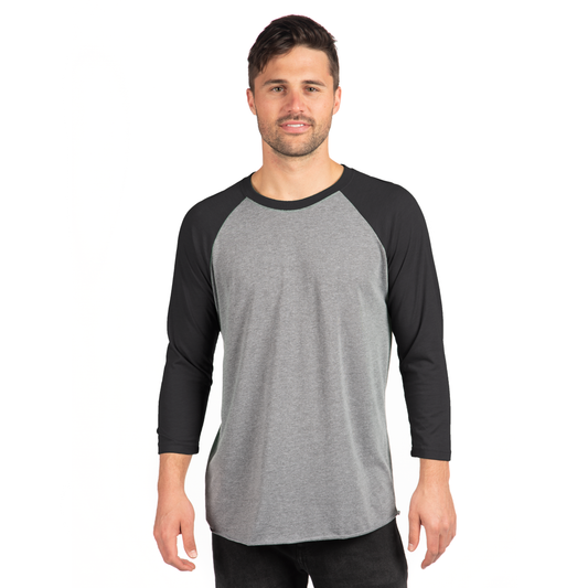 3X-Large Premium Heather/Vintage Black Next Level 6051 