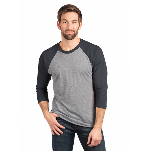 3X-Large Vintage Navy/Premium Heather Next Level 6051 