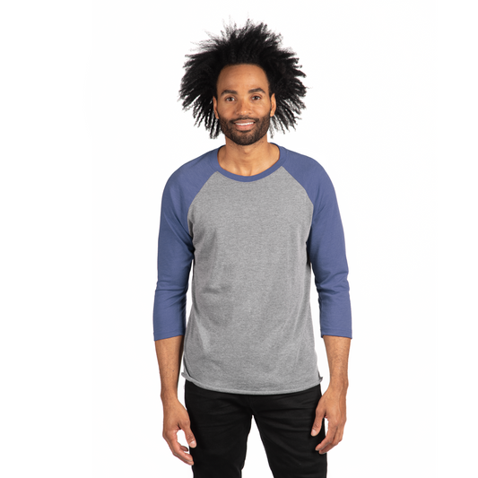 3X-Large Vintage Royal/Premium Heather Next Level 6051 