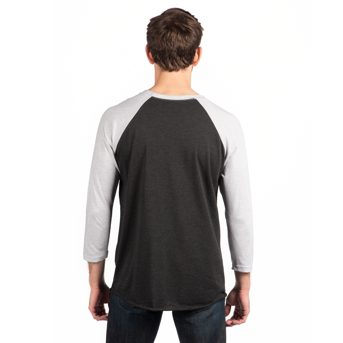 3X-Large Vintage Black/Heather White Next Level 6051 