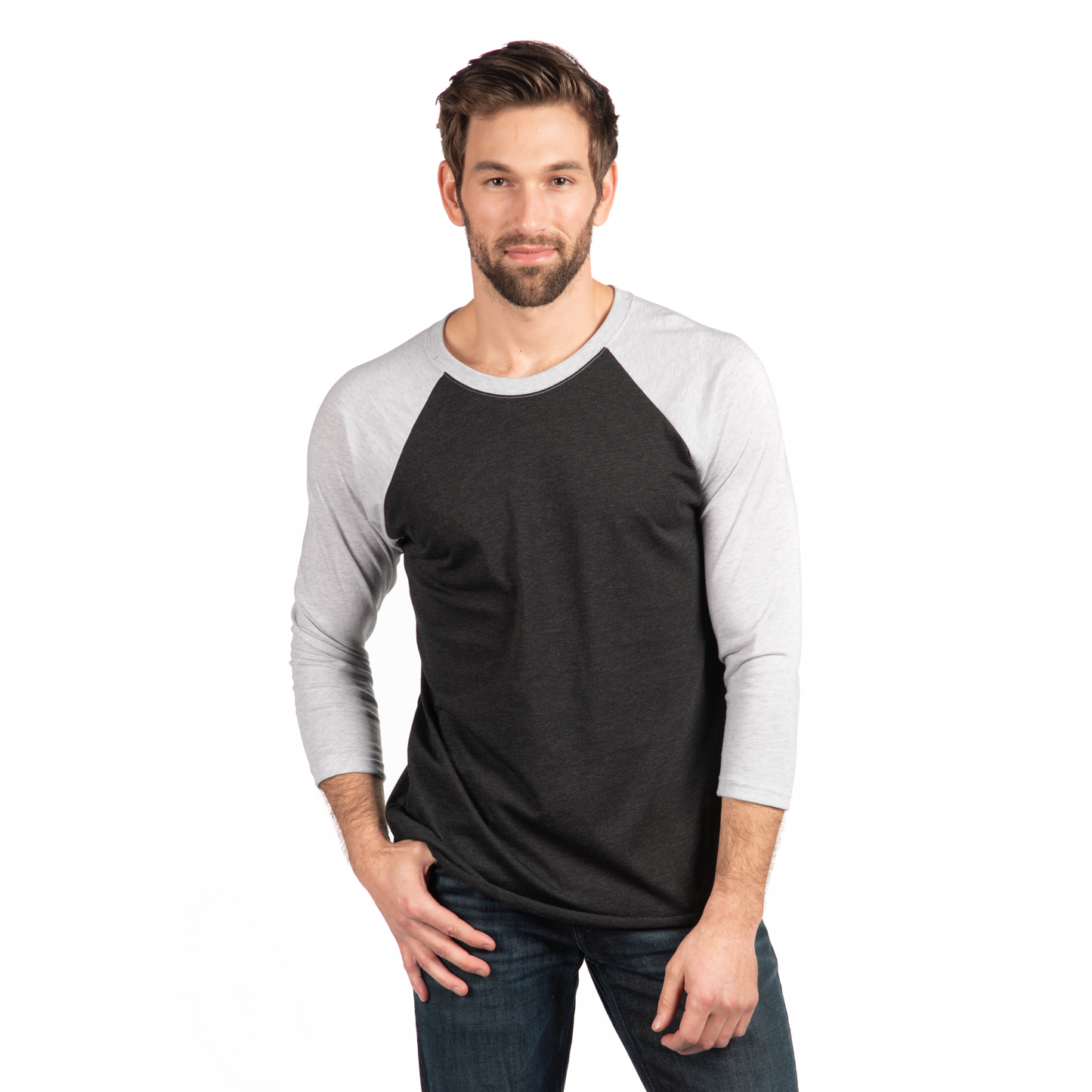 3X-Large Vintage Black/heather White Next Level 6051 