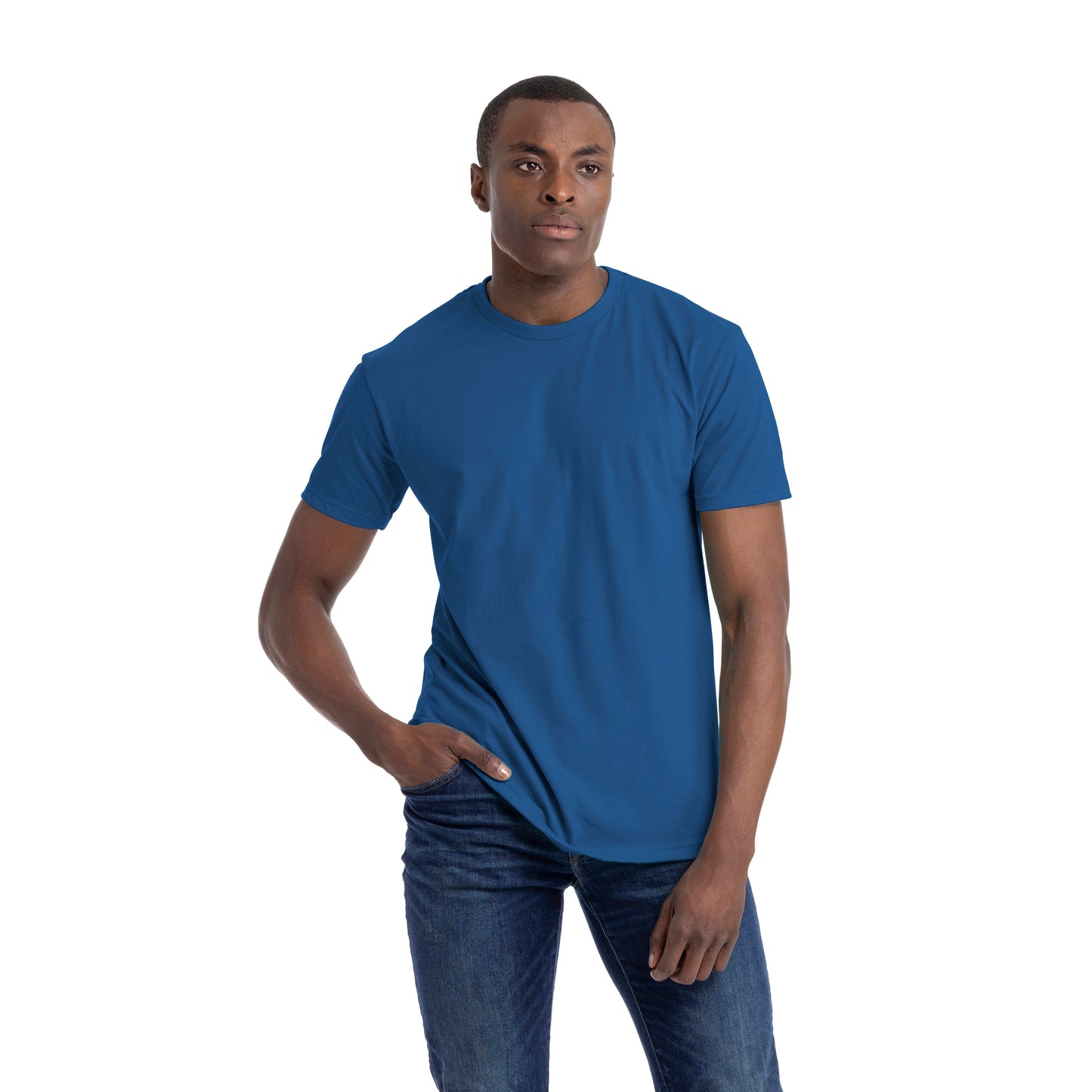 3X-Large Heather Cool Blue Next Level 6210 