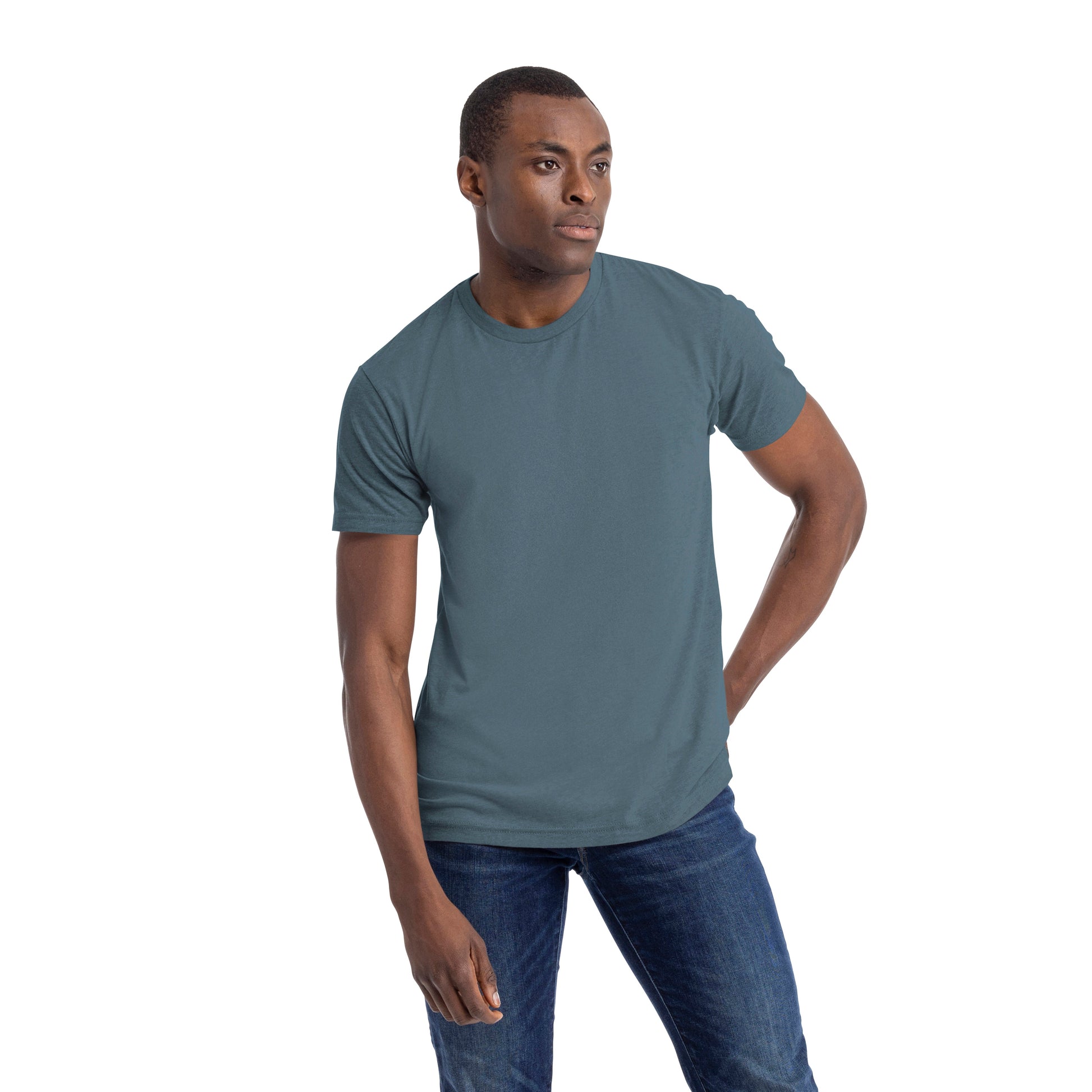 3X-Large Heather Slate Blue Next Level 6210 