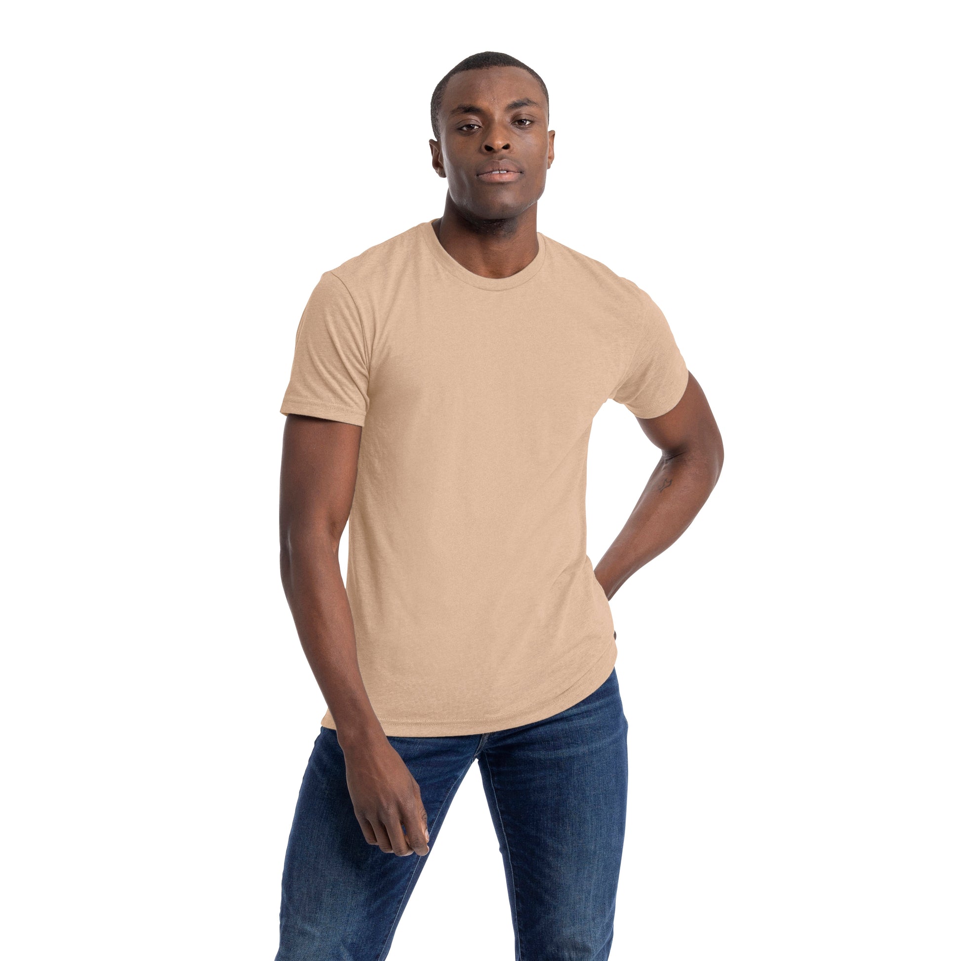 3X-Large Heather Tan Next Level 6210 