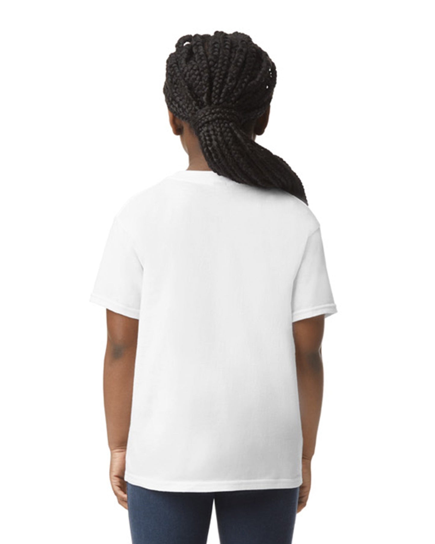 Youth X-Small White Gildan 64000B 
