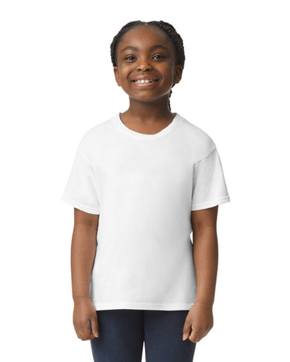 Youth X-Small White Gildan 64000B 