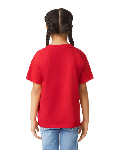 Youth Medium Red Gildan 64000B 