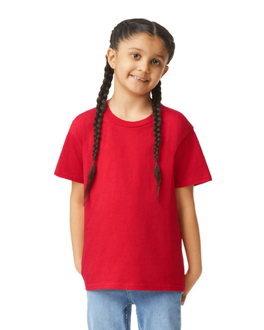 Youth Medium Red Gildan 64000B 