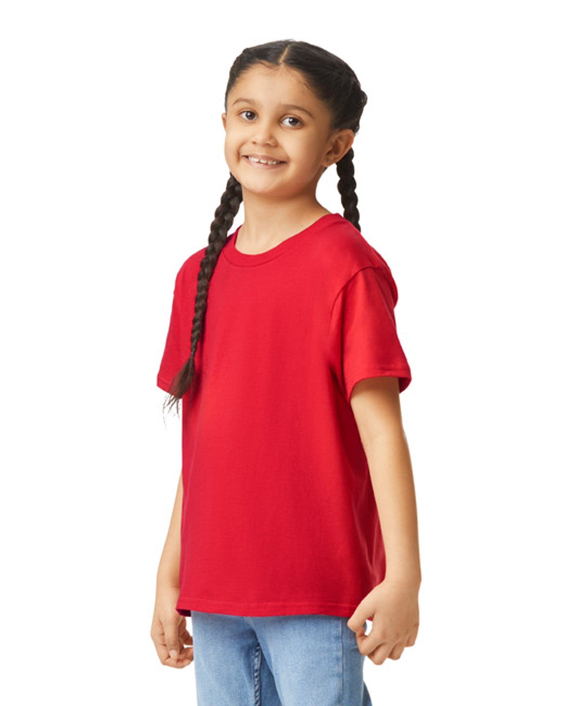 Youth Medium Red Gildan 64000B 