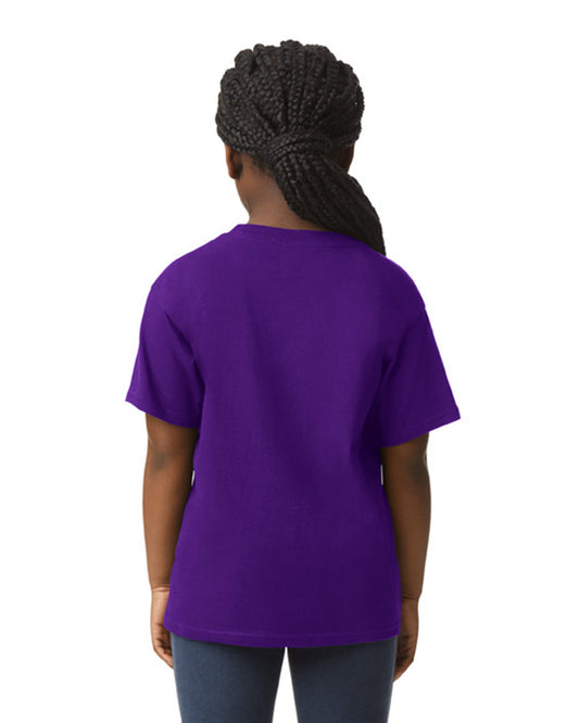Youth Large Purple Gildan 64000B 