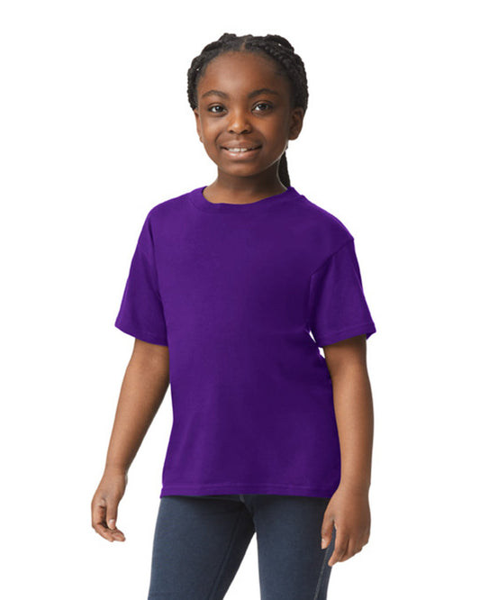 Youth Large Purple Gildan 64000B 