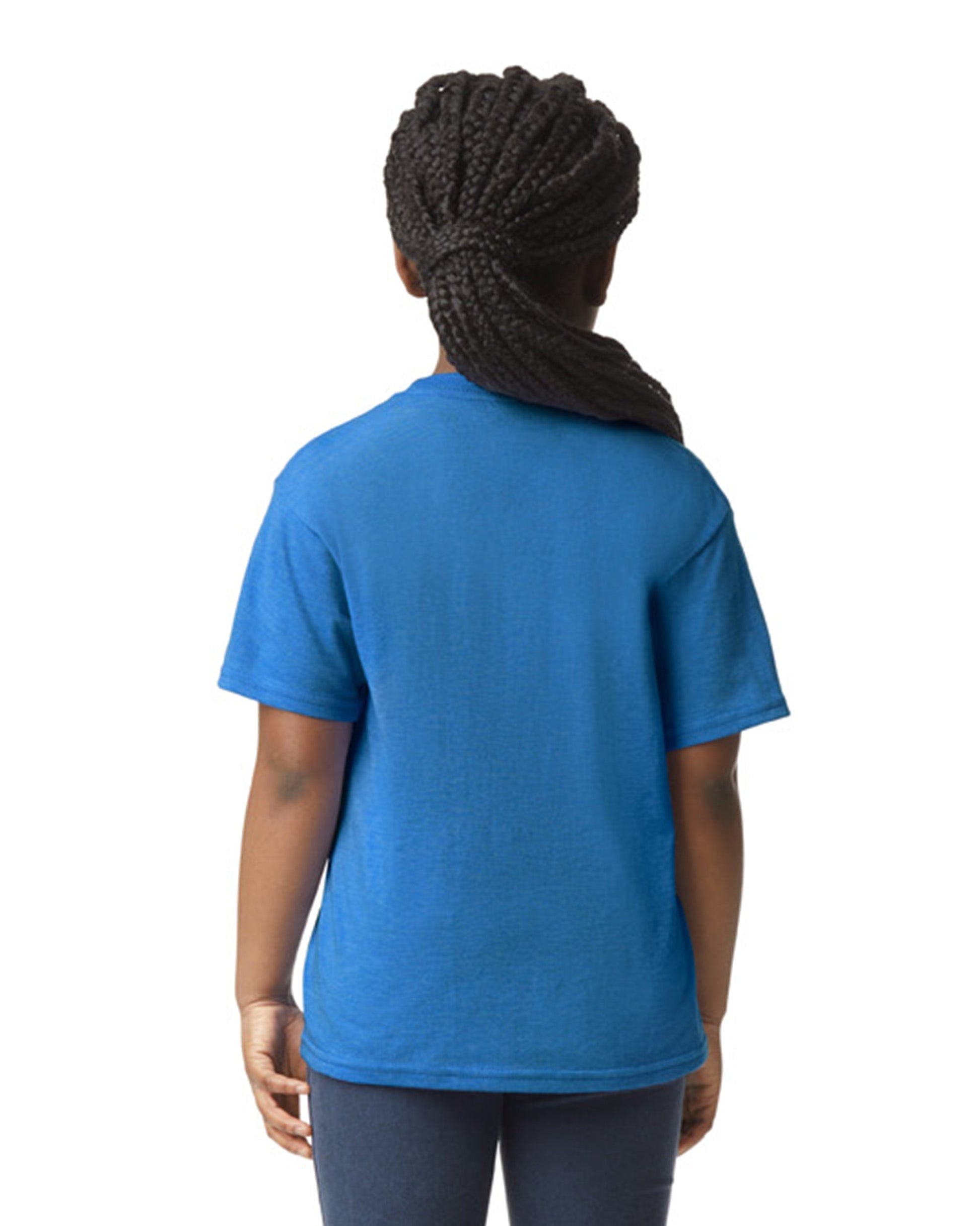 Youth X-Small Heather Royal Gildan 64000B 