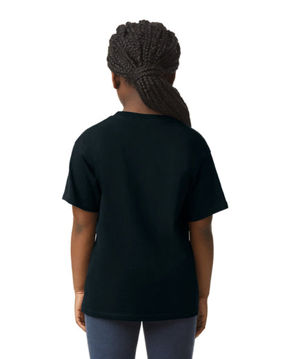 Youth Medium Black Gildan 64000B 