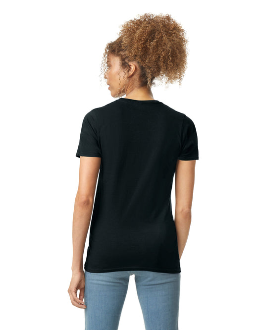 Women's X-Large Black Gildan 64000L 
