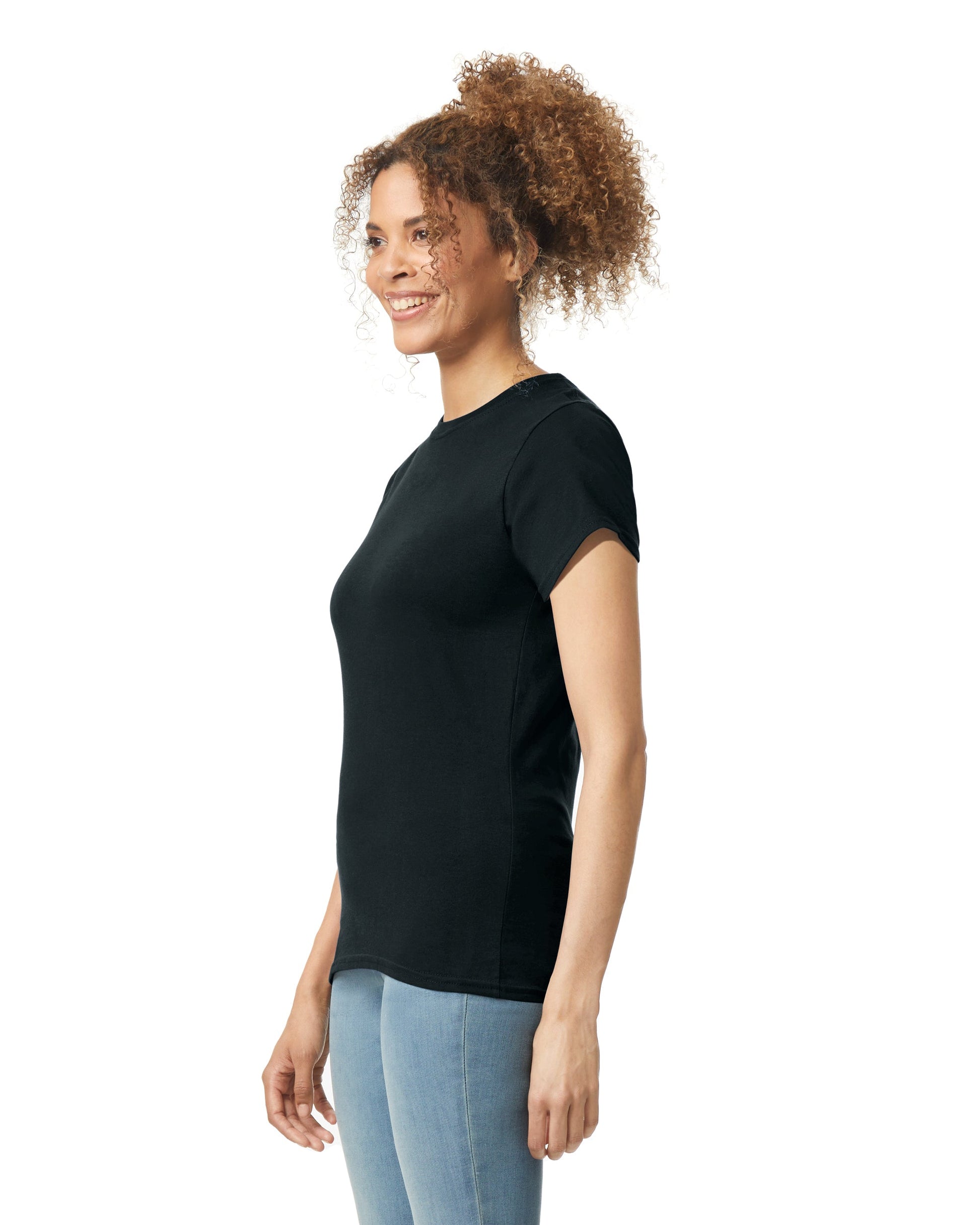 Women's X-Large Black Gildan 64000L 