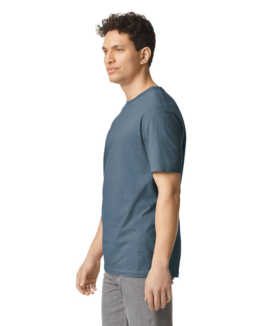 Medium Htr Navy Gildan 64000 