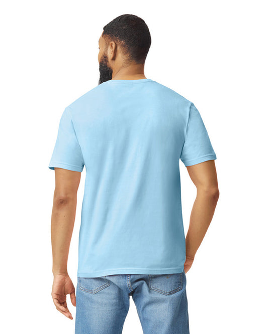 Large Light Blue Gildan 64000 