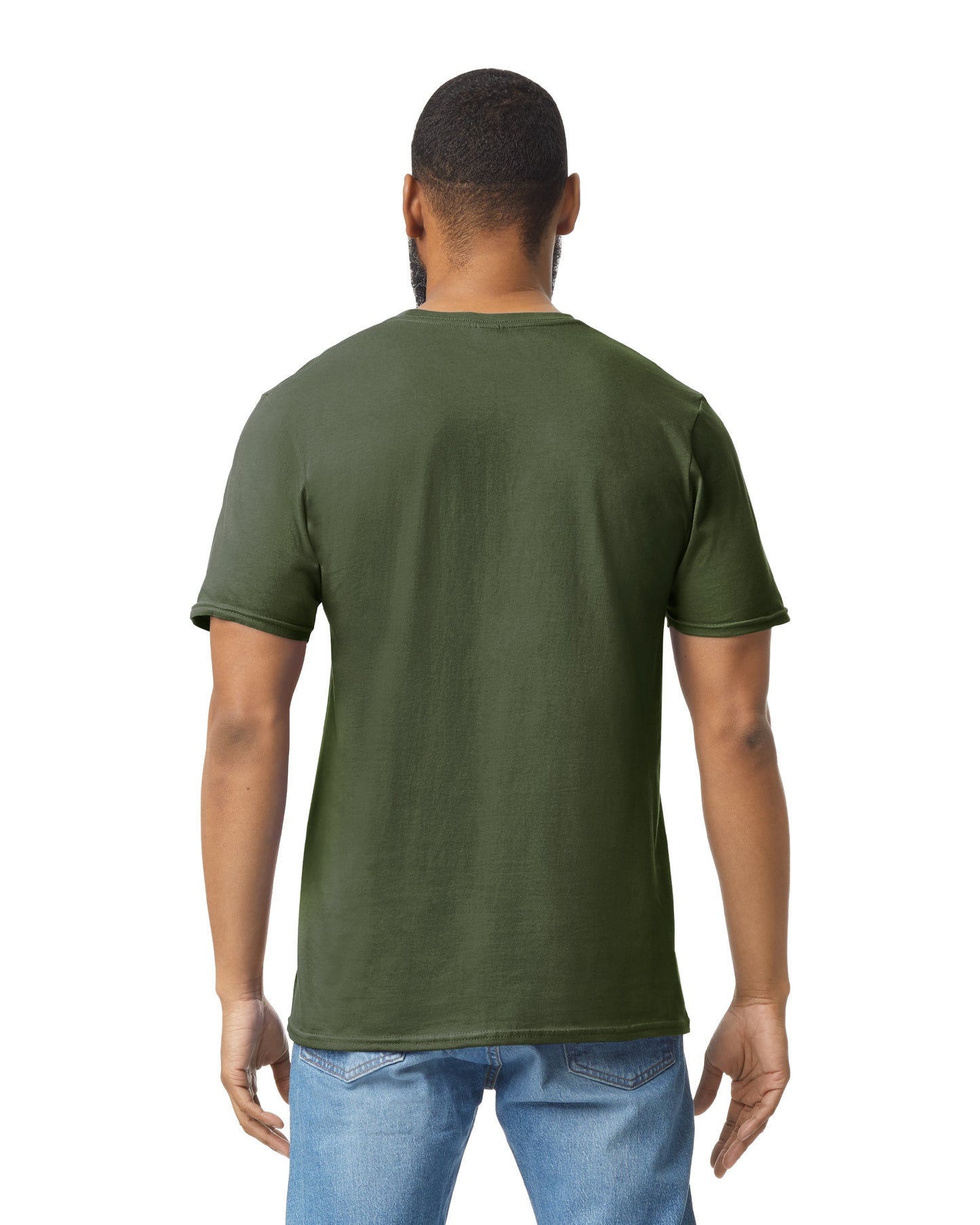 Medium Military Green Gildan 64000 