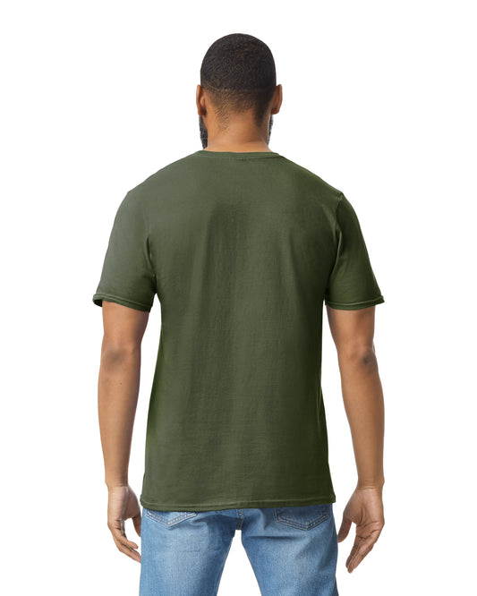 Medium Military Green Gildan 64000 