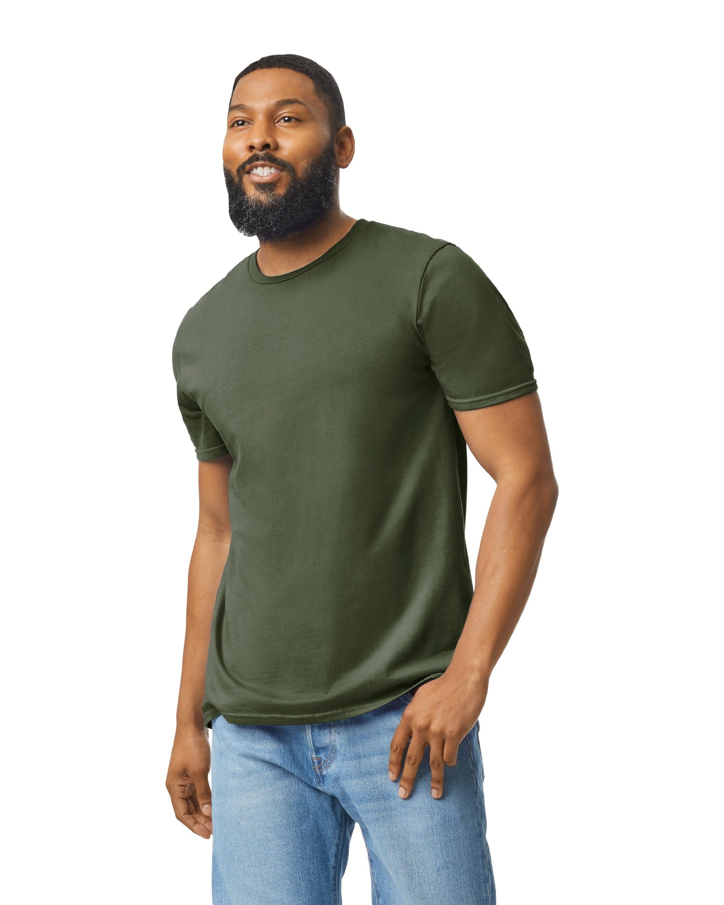 Medium Military Green Gildan 64000 