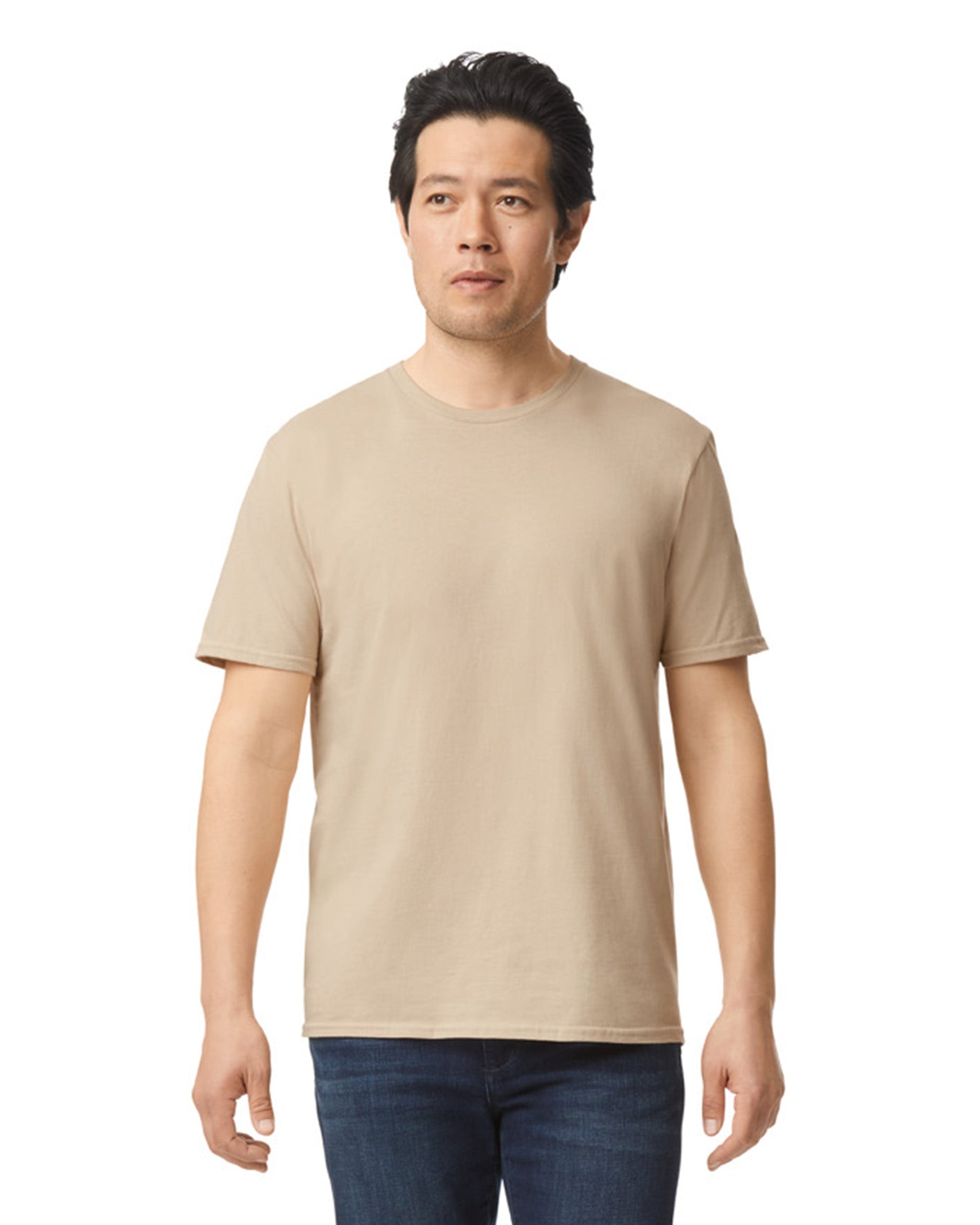 Large Sand Gildan 64000 