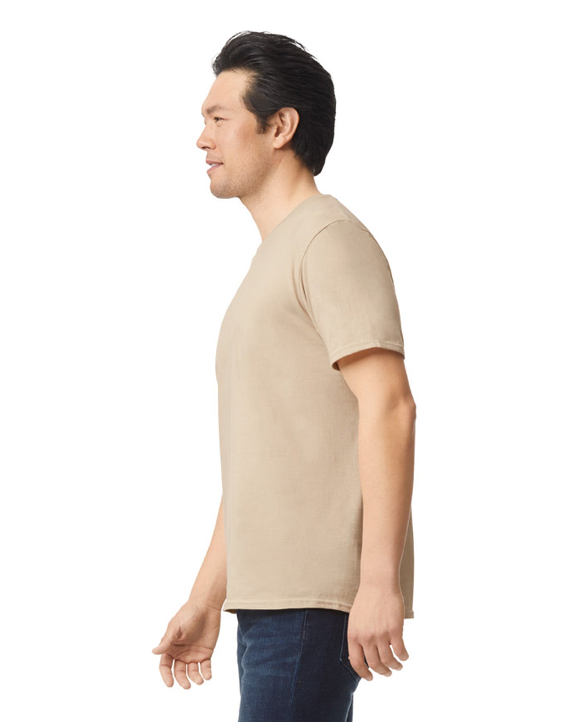 Large Sand Gildan 64000 