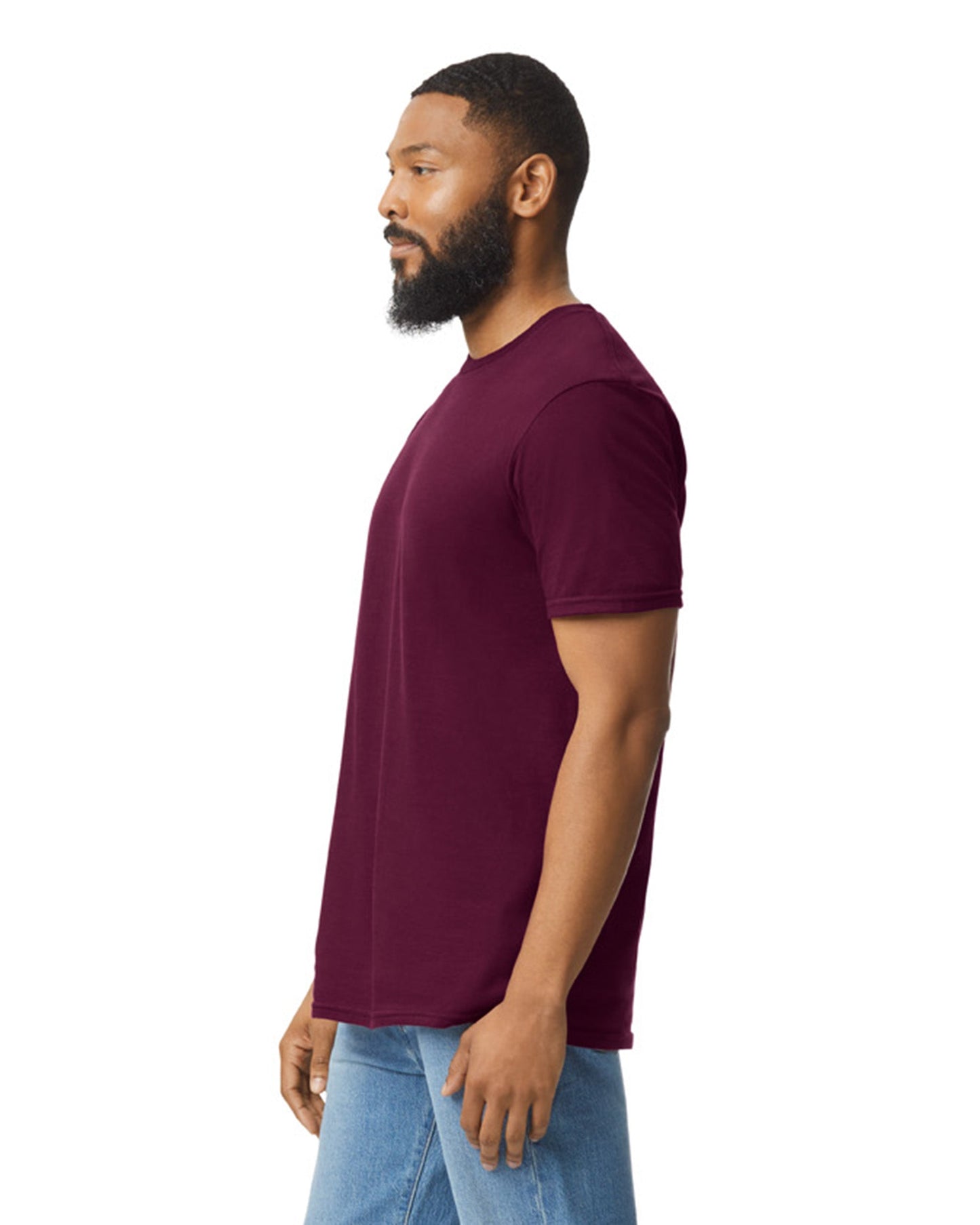 Large Maroon Gildan 64000 