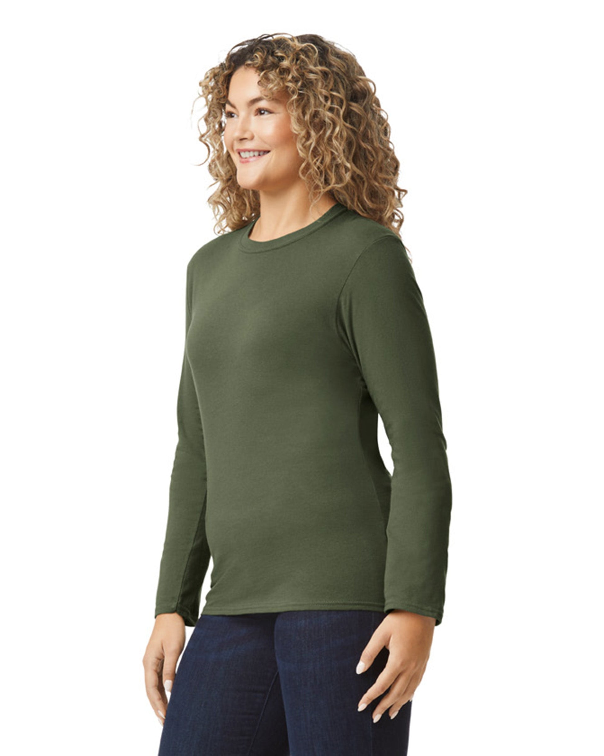 Large Military Green Gildan 64400 