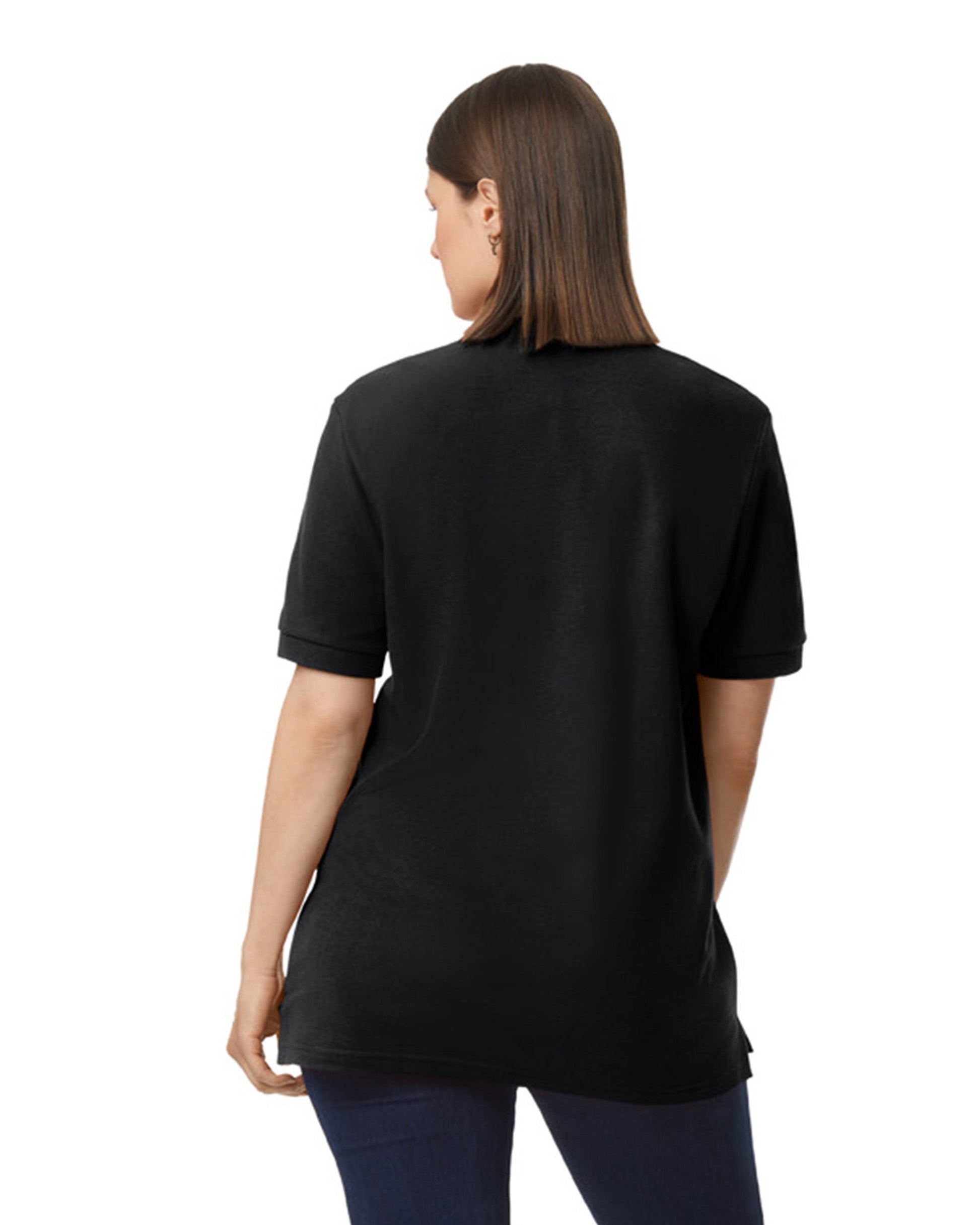 Women's Medium Black Gildan 64800L 