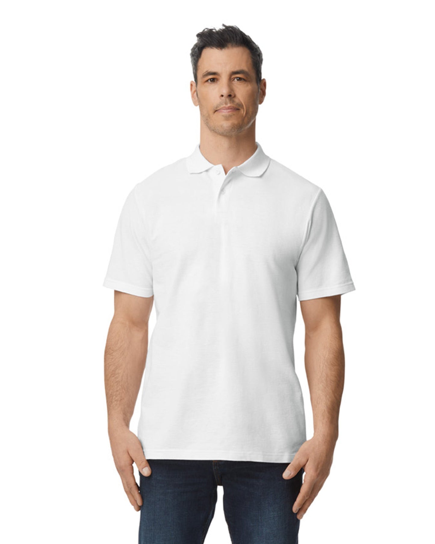 Large White Gildan 64800 