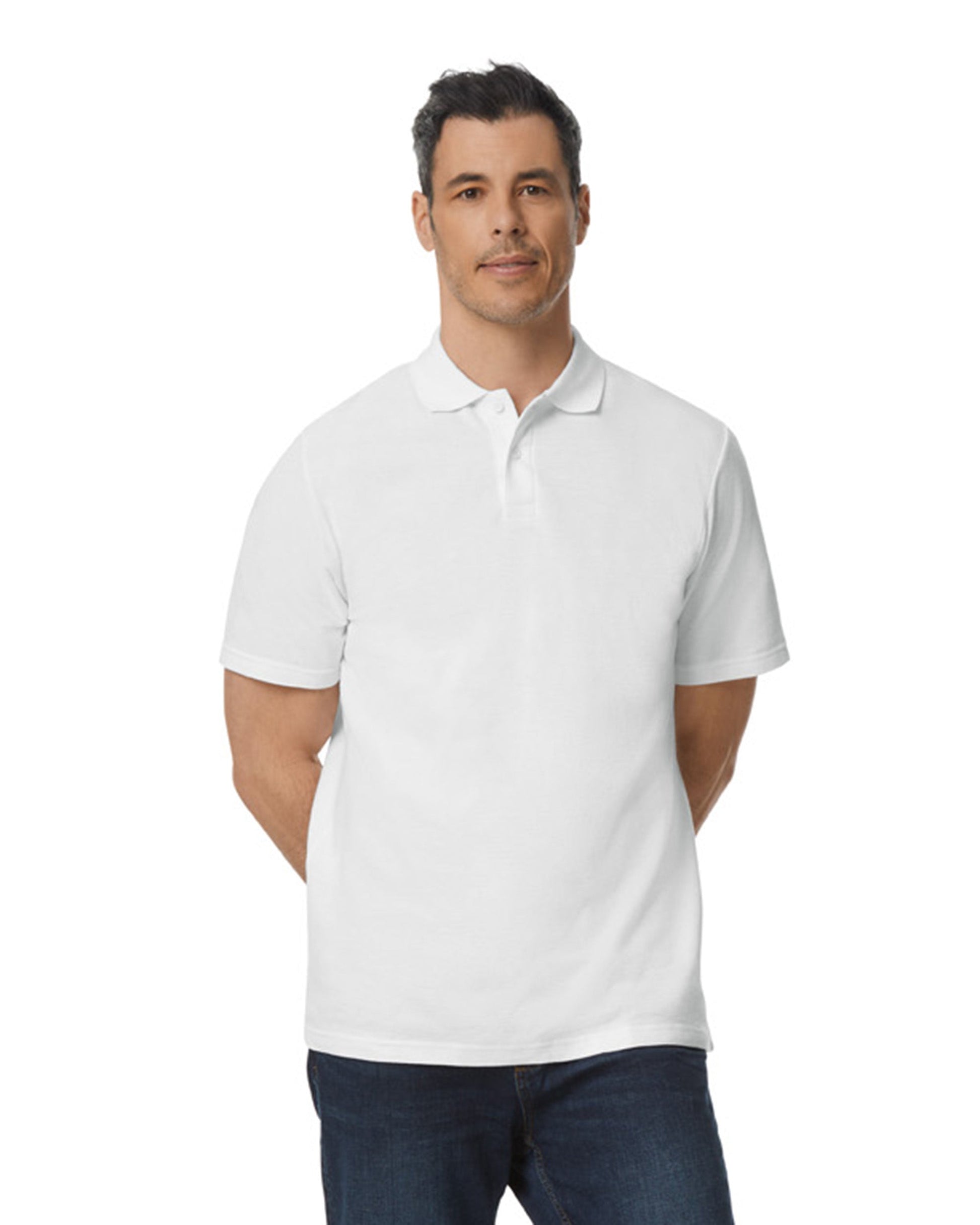 Large White Gildan 64800 