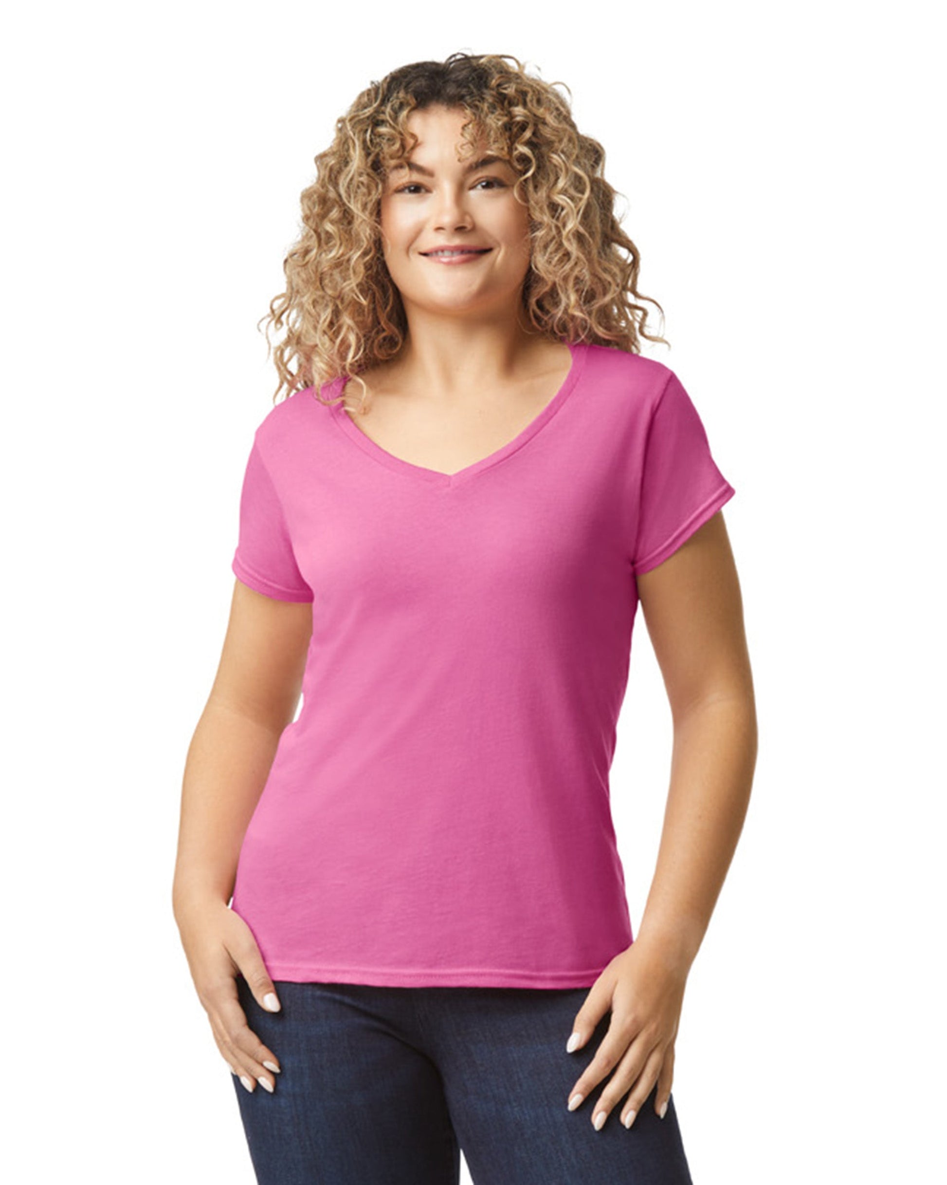 Women's Medium Azalea Gildan 64V00L 