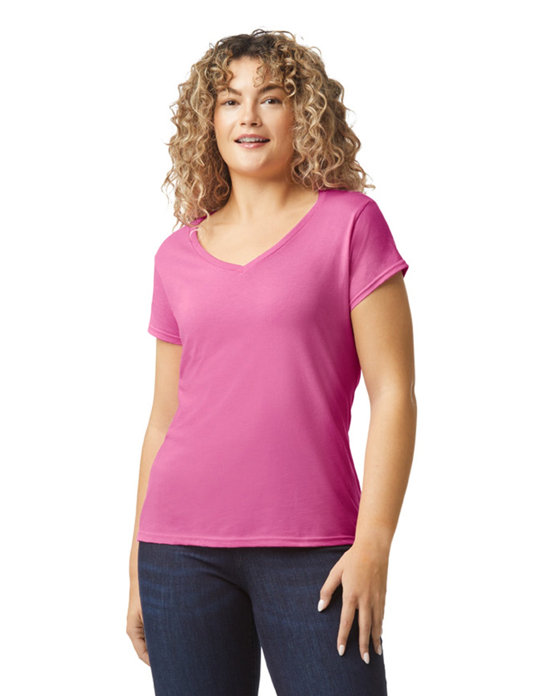 Women's Medium Azalea Gildan 64V00L 