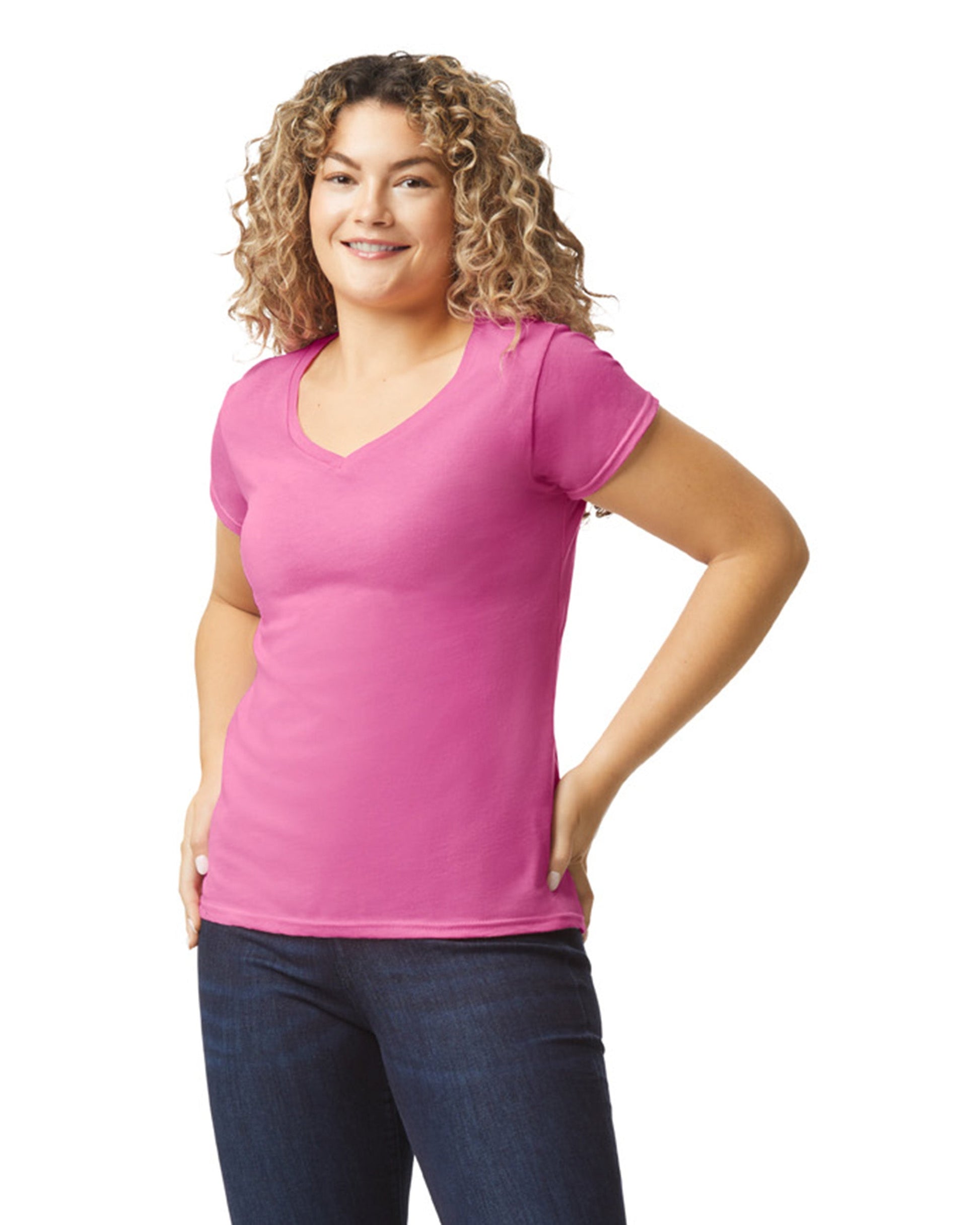 Women's Medium Azalea Gildan 64V00L 