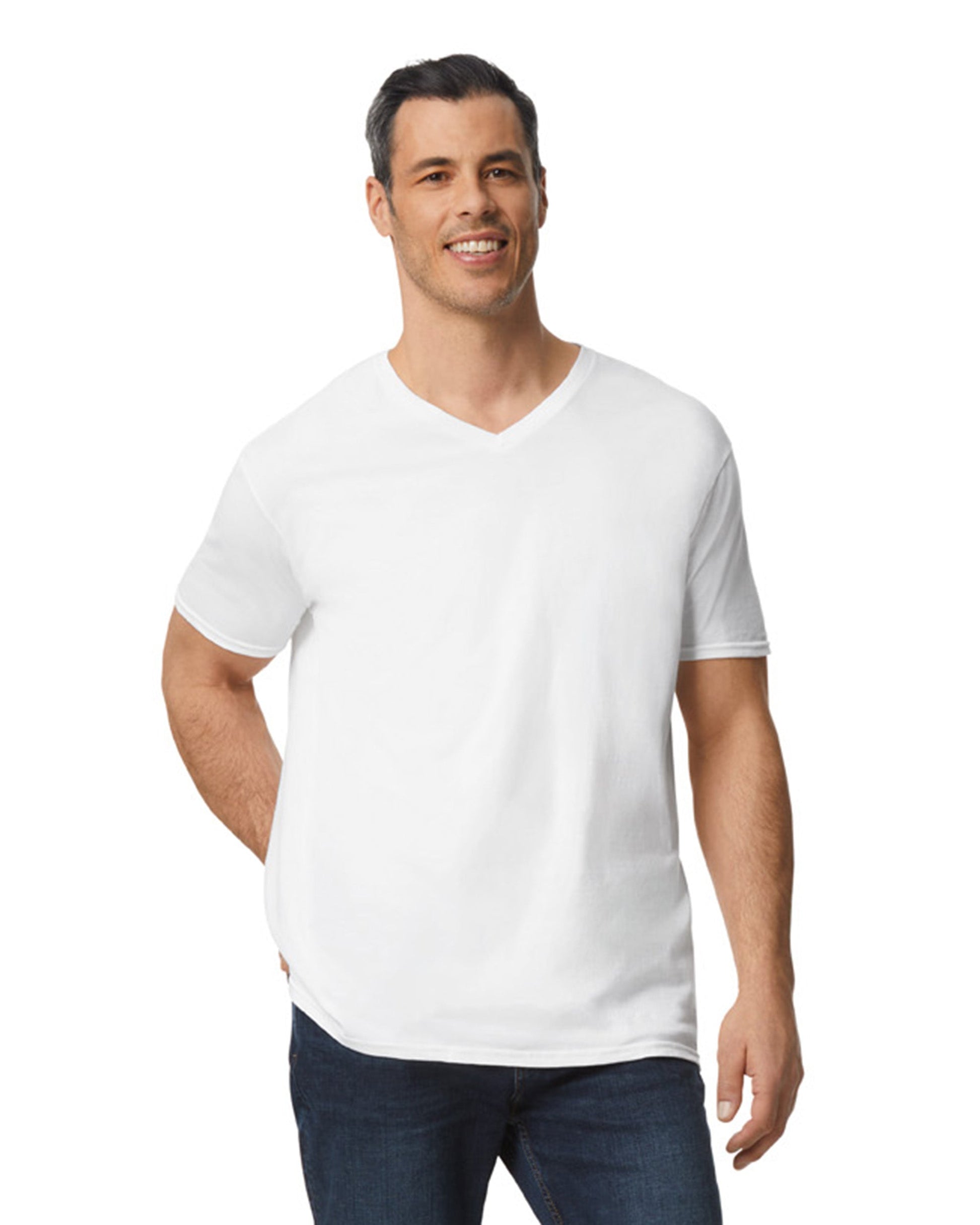 X-Large White Gildan 64V00 