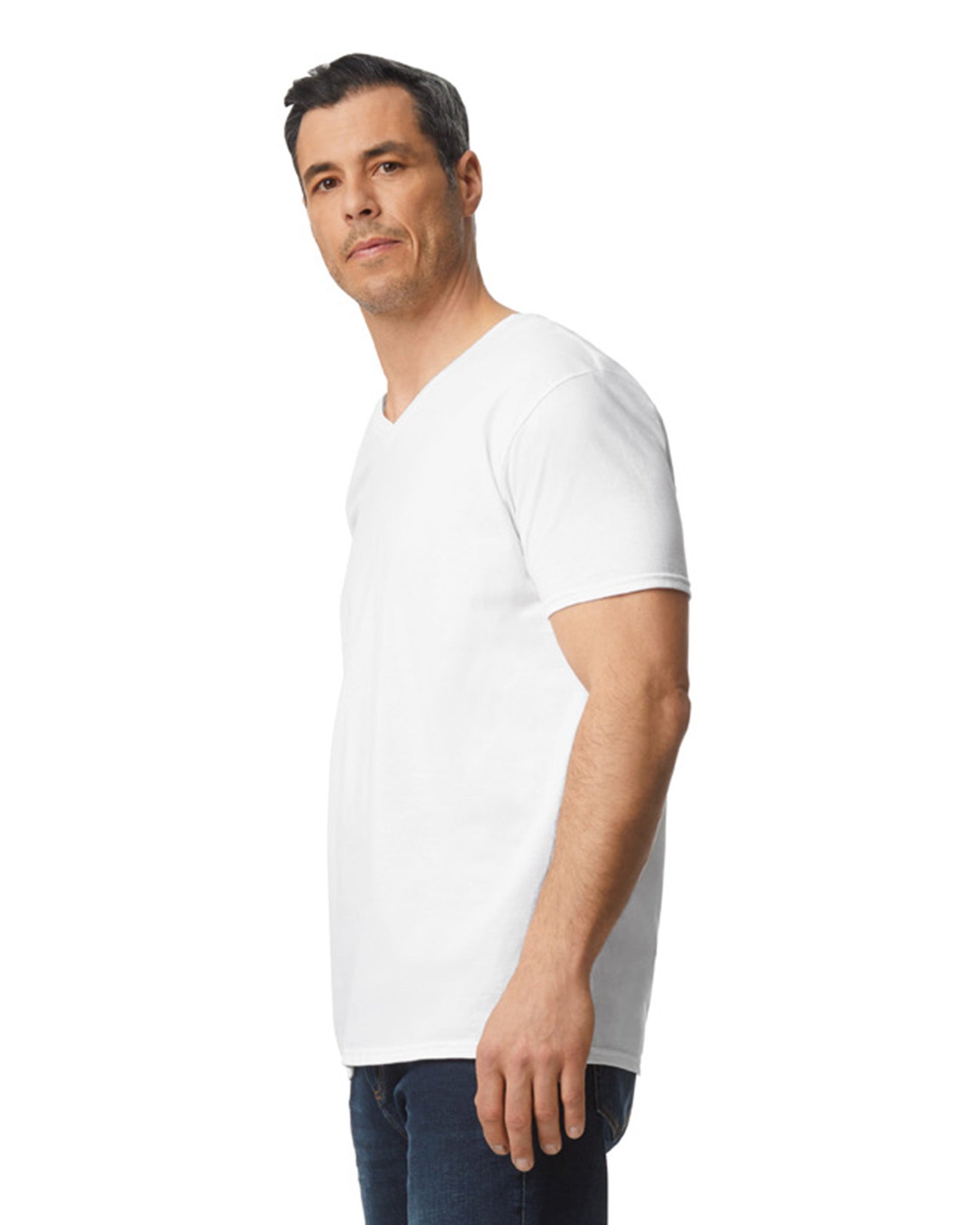 X-Large White Gildan 64V00 