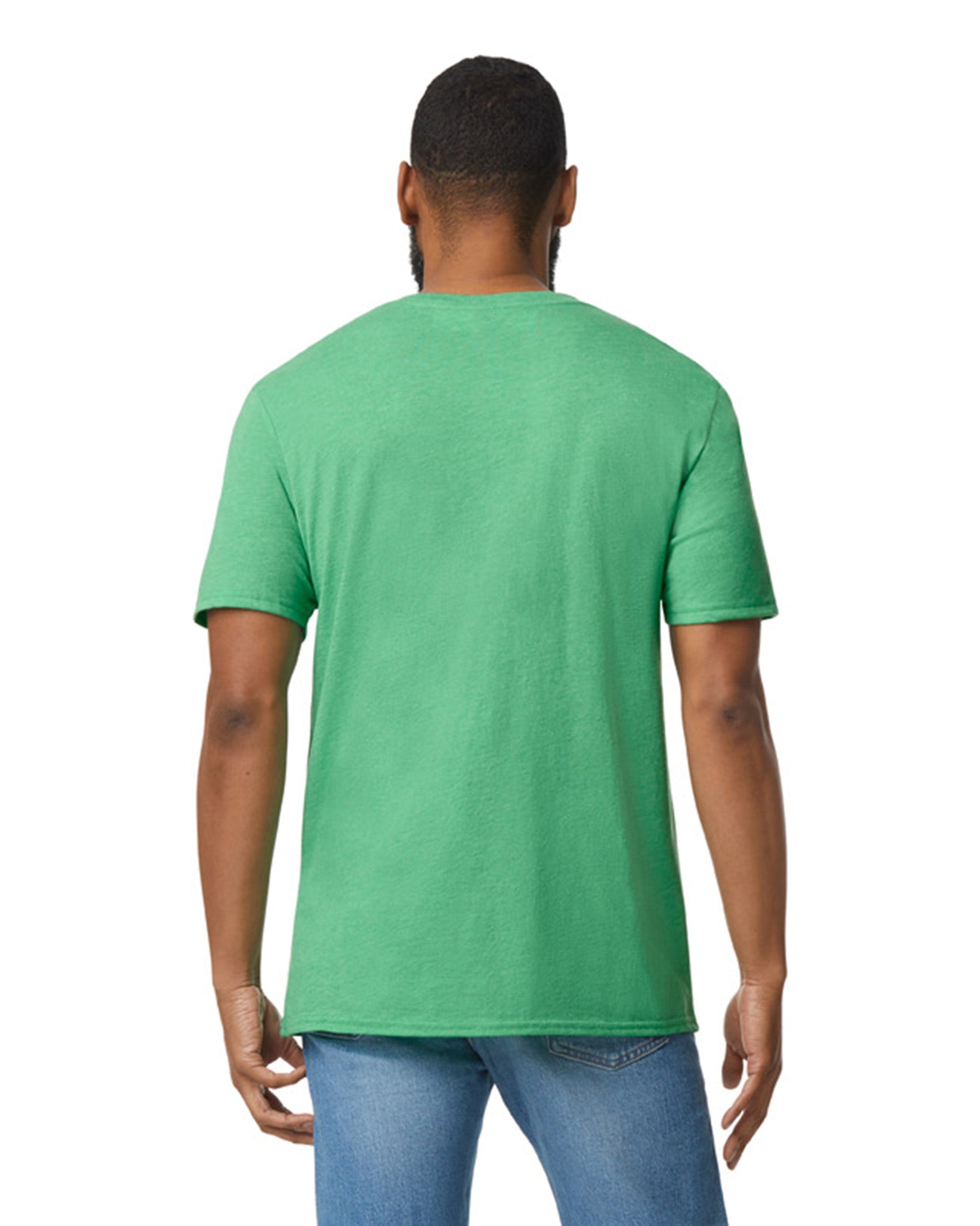 Small Heather Irish Green Gildan 64V00 