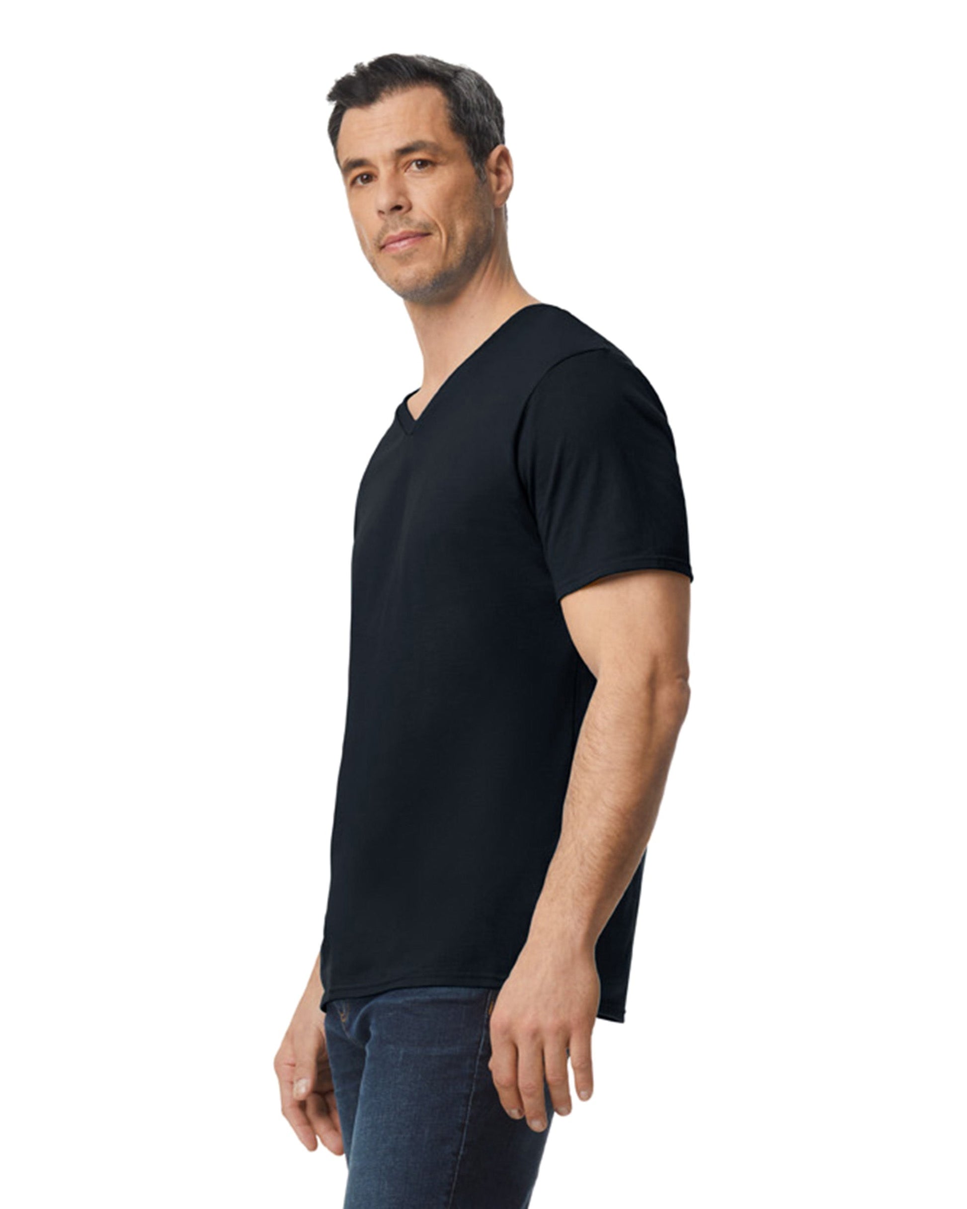 Medium Black Gildan 64V00 