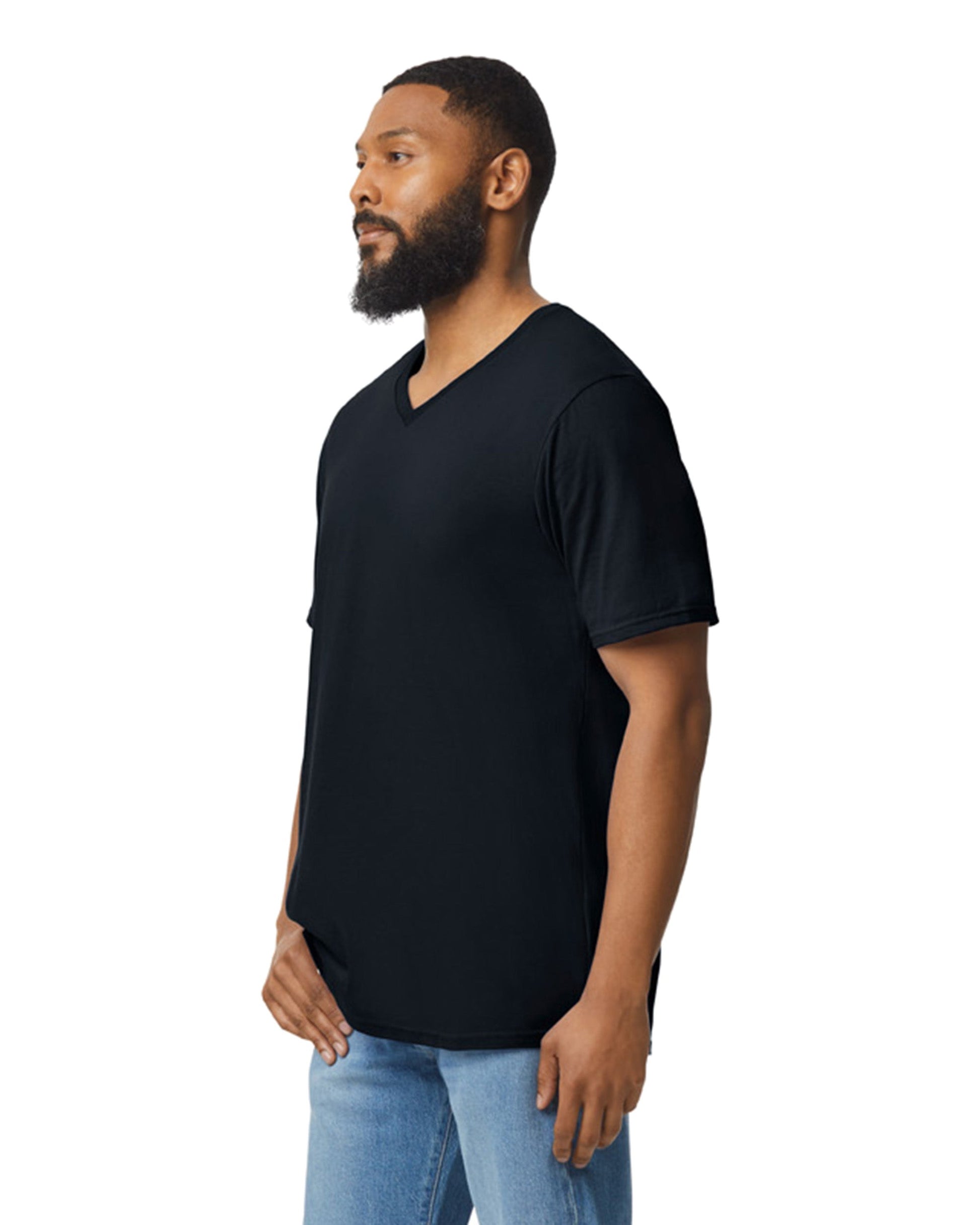 Medium Black Gildan 64V00 