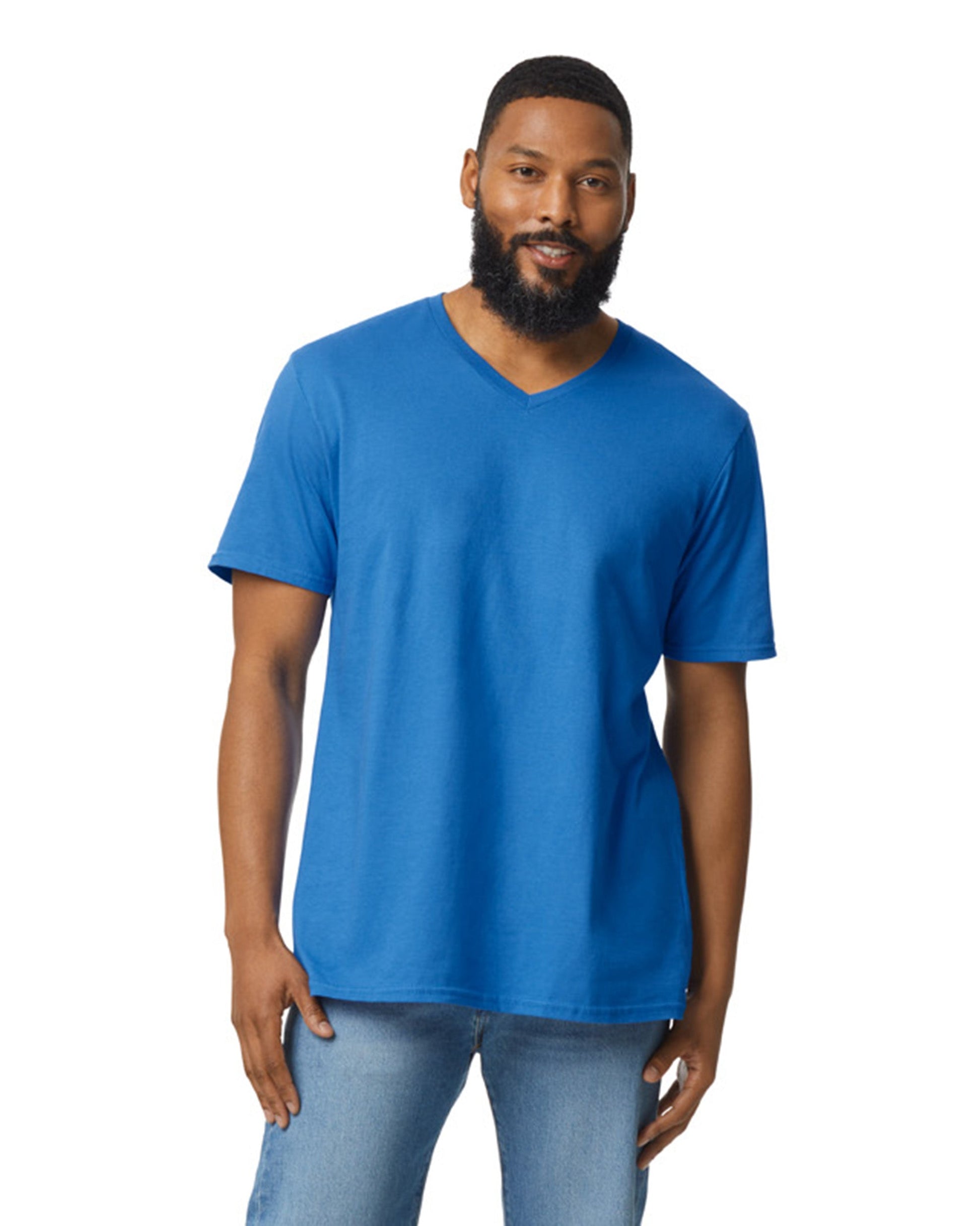 Medium Royal Gildan 64V00 