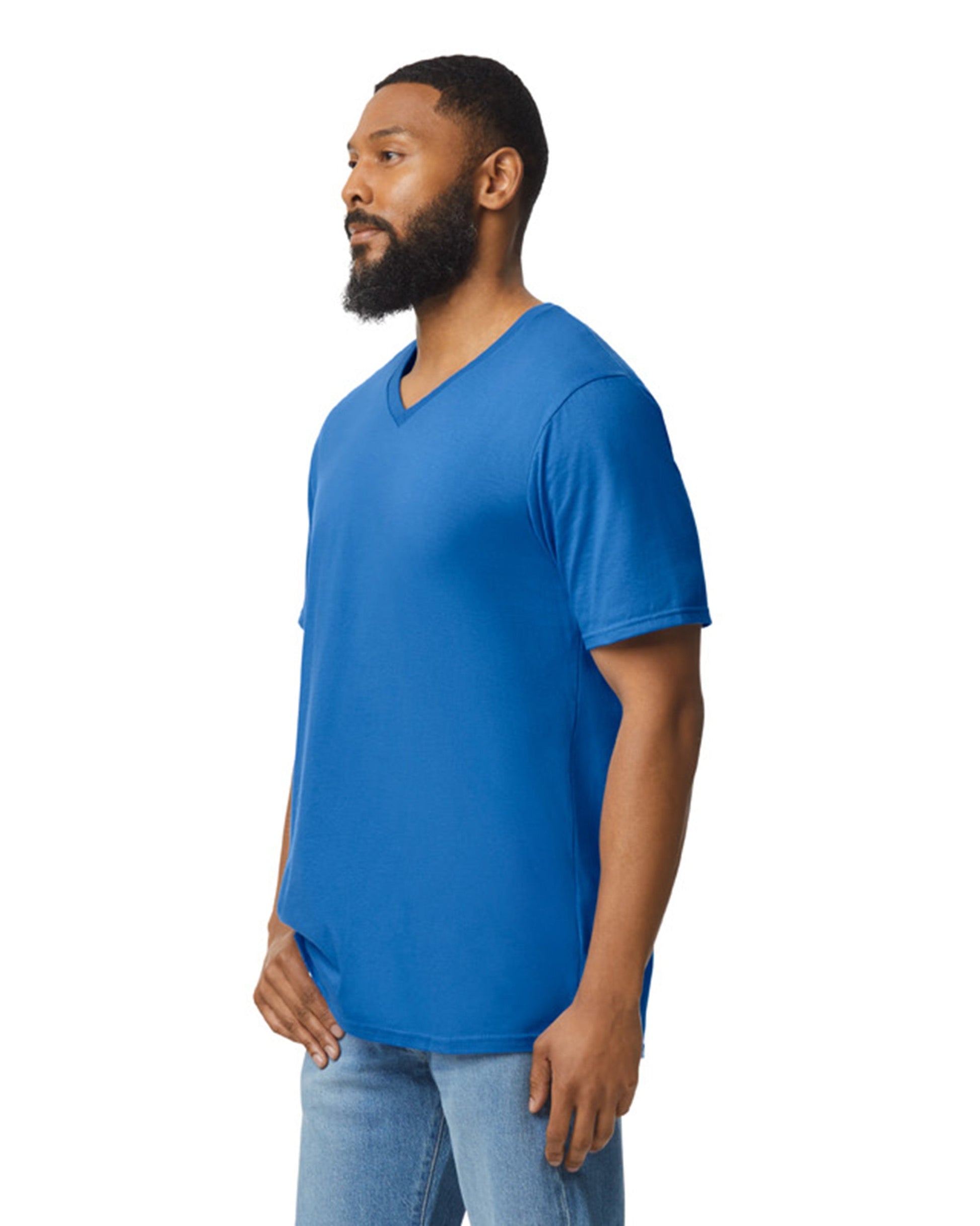 Medium Royal Gildan 64V00 