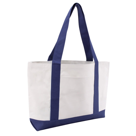 One Size White/Navy Liberty Bags 7002 