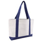 One Size White/Navy Liberty Bags 7002 