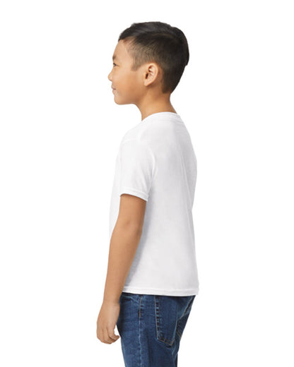 Youth Medium White Gildan 8000B 