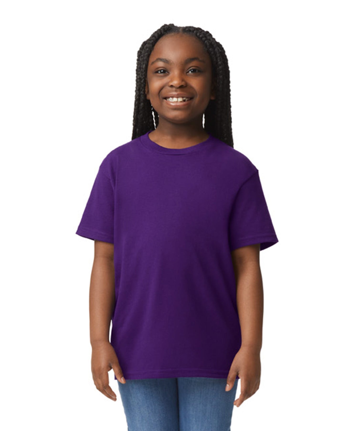 Youth X-Small Purple Gildan 8000B 