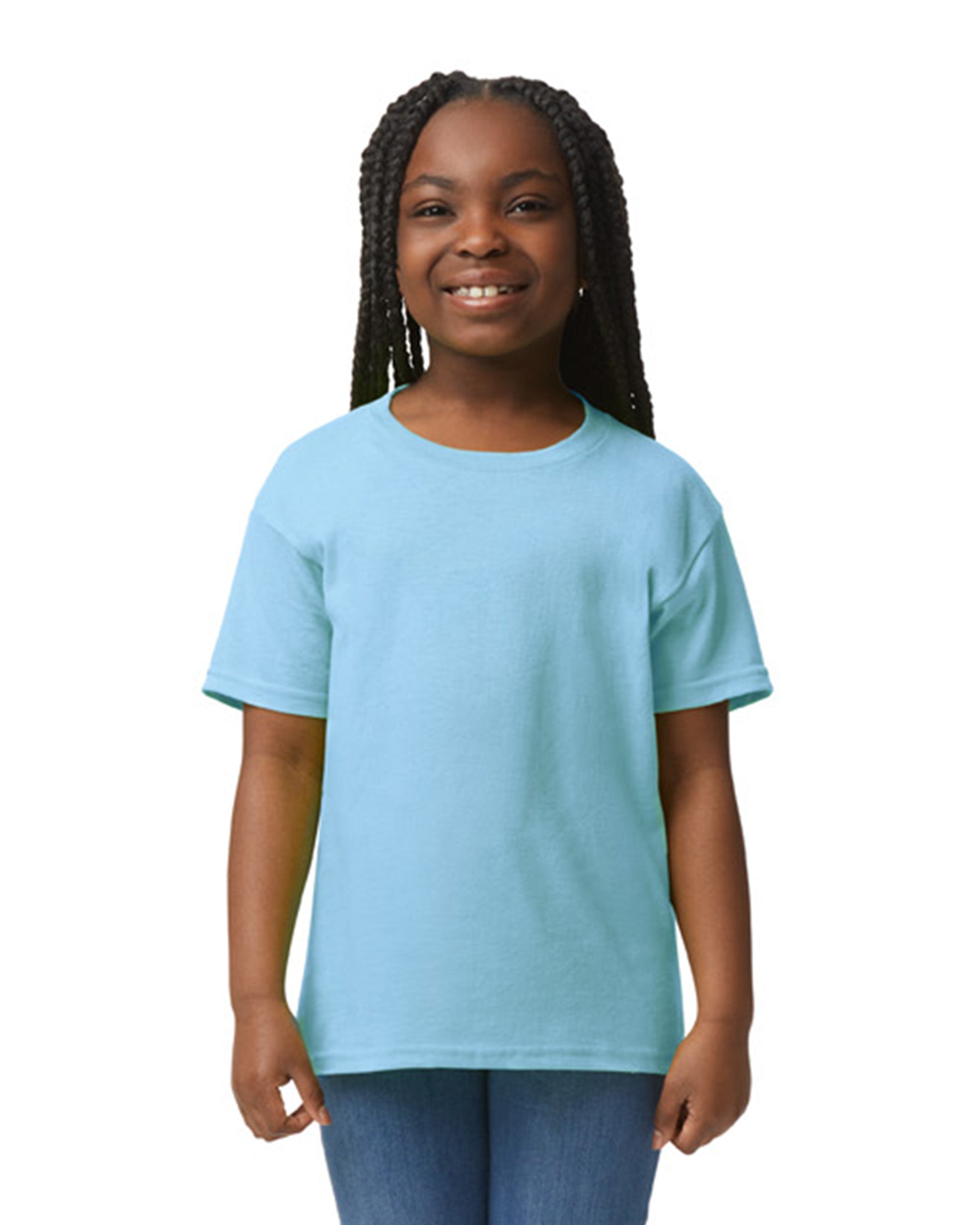 Gildan 8000B DryBlend Youth T-Shirt - 50% Cotton 50% Polyester Kids Tee, Moisture Wicking, Double-Needle Stitched - View #8