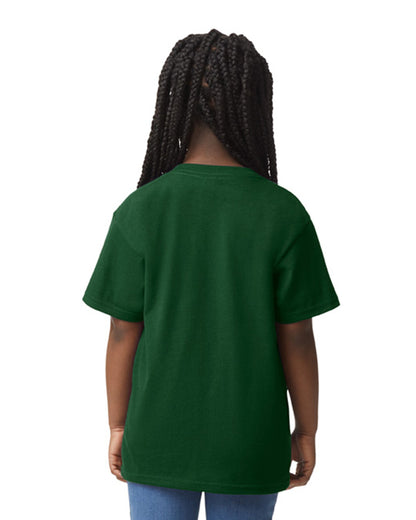 Youth Small Forest Green Gildan 8000B 