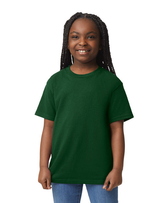 Youth Small Forest Green Gildan 8000B 