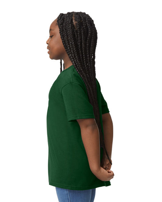 Youth Small Forest Green Gildan 8000B 